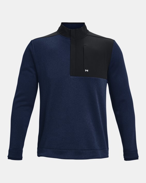 Men's UA Storm SweaterFleece ½ Zip in Blue image number 5